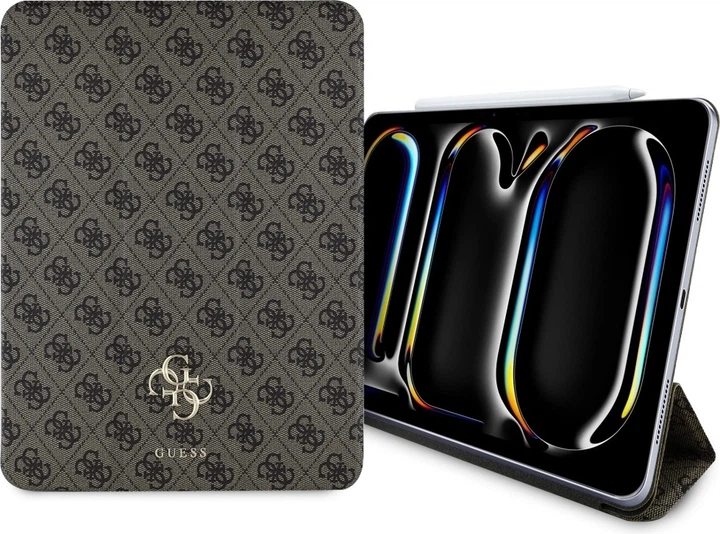 Etui z klapką Guess Magnetic 4G Big Logo do Apple iPad Pro 13" 2024 Brown (GUFC13PM24PS4SGW) - obraz 5