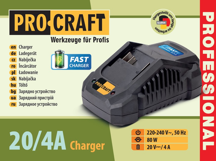 Зарядний пристрій PRO-CRAFT 20/4А - зображення 2