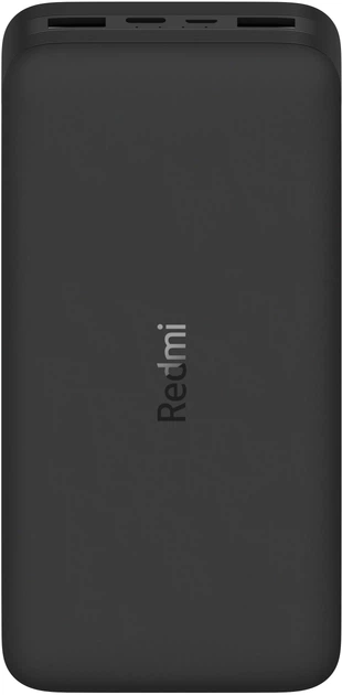 УМБ Xiaomi Redmi PowerBank 20000 mAh Fast Charge 18W PB200LZM Black (VXN4304GL) (26922/13266172) - Уцінка - зображення 1