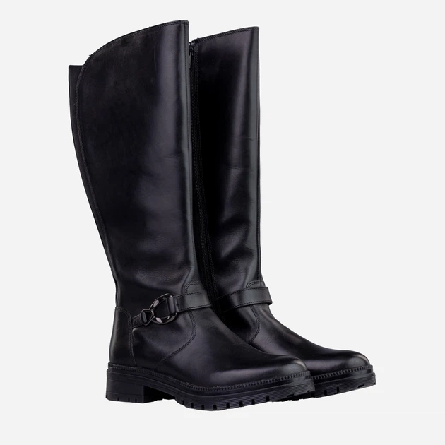 Kozaki damskie skórzane Parrotto WB54H13 39 26.6 cm Czarne (741049842212) (955555902603453) - Outlet - obraz 2