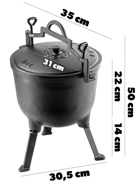 Набір мисливський казанок Kadax Hagen 10 л + ложка (5906638303771) - зображення 12