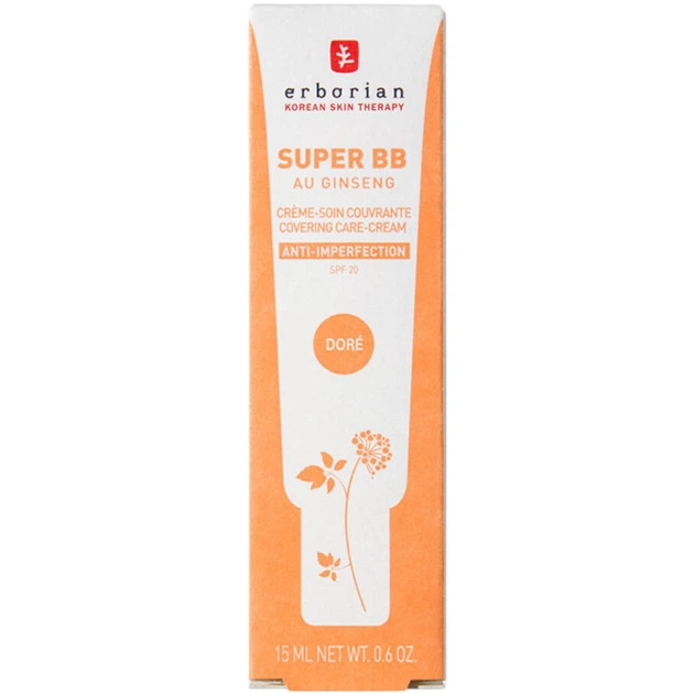 ERBORIAN Super BB Cream Dore Тонуючий крем для обличчя, 15 мл - Фото 4 ERBORIAN Super BB Cream Dore Тонуючий крем для обличчя, 15 мл - изображение 4