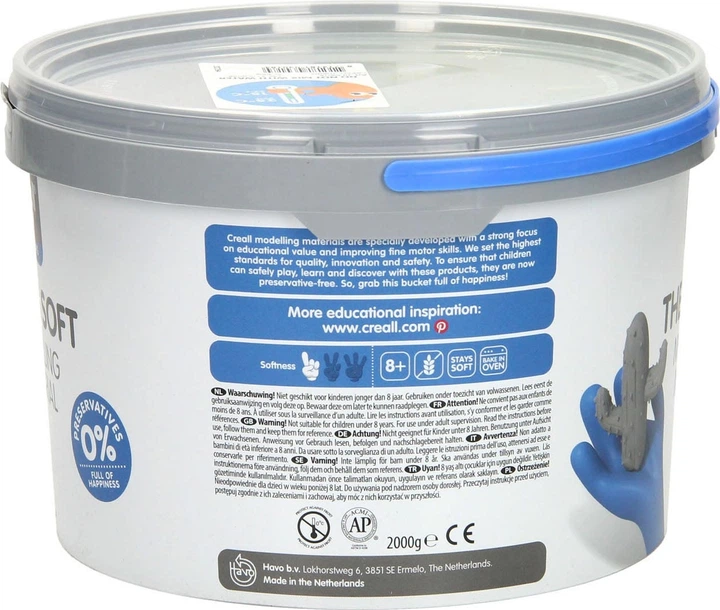 Набір для творчості Creall Therm Soft 5 кольорів 2000 г 03018 (8714181030184) - зображення 3