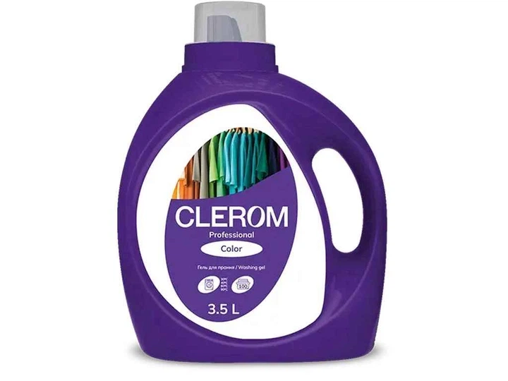 Гель для прання CLEROM Professional для кольорового 3,5л - Фото 1 Гель для прання CLEROM Professional для кольорового 3,5л - изображение 1