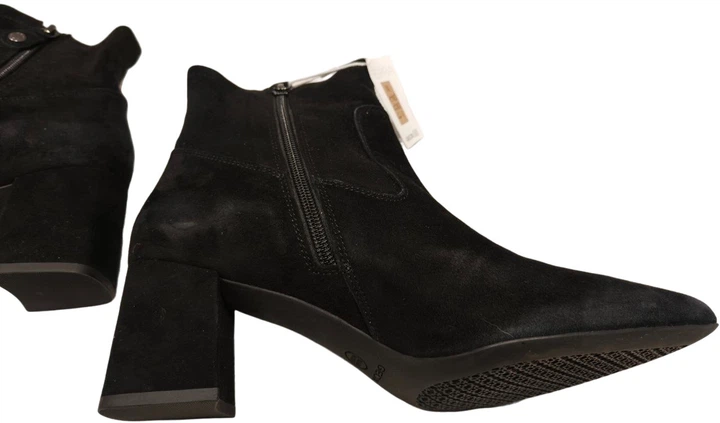 Botki damskie zamszowe Geox D26NMD021JZ-C9999 39 Czarne (8050036836281) (955555906540727) - Outlet - obraz 6