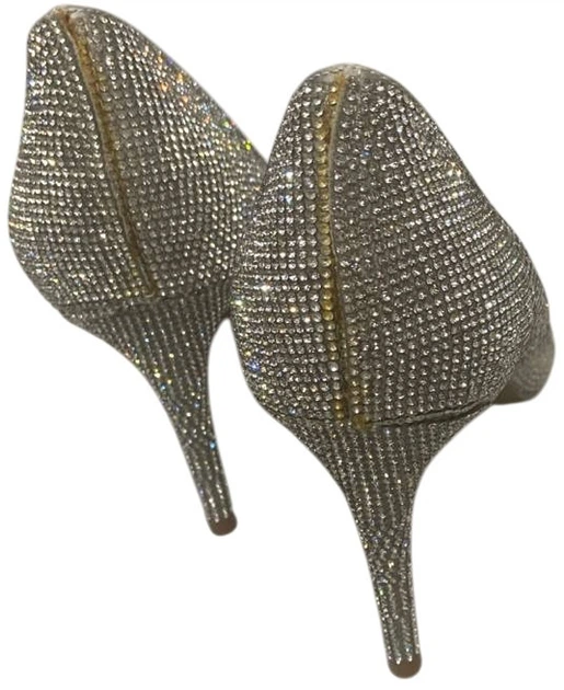 Czółenka damskie na obcasie Steve Madden Lillie Pump (crystal) SM11000728-968 39 24.6 cm Srebrne (8719484770768) (955555901867026) - Outlet - obraz 3