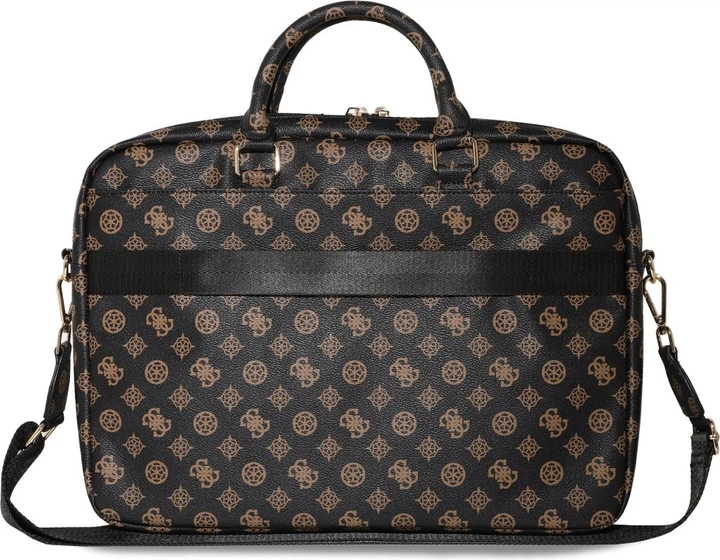 Torba na laptopa Guess 4G Peony Front Pocket Zipper Triangle Logo 16" Black (GUCB16PGPOSGNK) - obraz 3