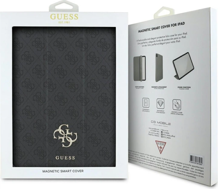 Etui z klapką Guess Magnetic 4G Big Logo do Apple iPad Air 13" 2024/2025 Black (GUFC13RM24PS4SGK) - obraz 6
