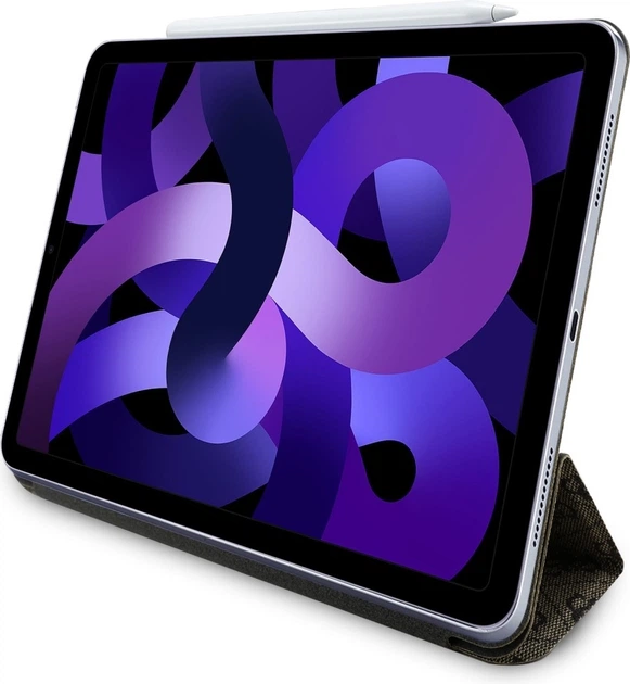 Чохол-книжка Guess Magnetic 4G Big Logo для Apple iPad Air 11" 2024/2025 Brown (GUFC11RM24PS4SGW) - зображення 4