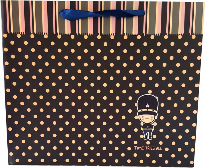 Zestaw torebek prezentowych Jupiter matowa w kropki 26 x 31 x 4 cm 12 szt (5907489003582) - obraz 4