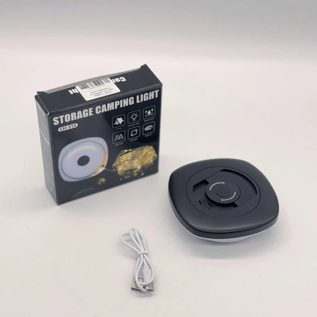 Аккумуляторная гирлянда с фонарем 10м, USB, Разноцветный / Кемпинговый фонарь / Гирлянда для кемпинга - изображение 9