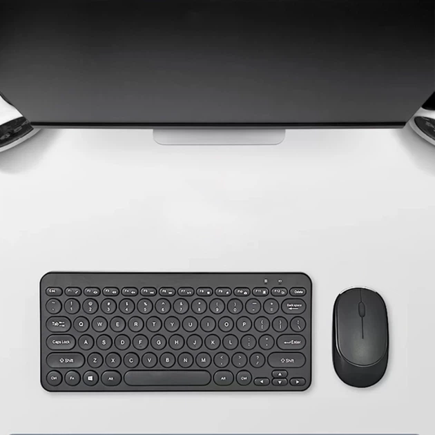 Набор беспроводная мини клавиатура + мышка Wireless 902, Черный - изображение 6