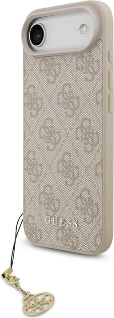 Etui plecki Guess 4G Charms Collection MagSafe do Apple iPhone Air Pink (GUHMP17MGF4GCP) - obraz 3