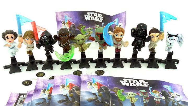 Шоколадне яйце набір 6 шт Kinder сюрприз Star Wars Кіндер сюрприз "Зоряні Війні" 6х20 г НОВА КОЛЕКЦІЯ - зображення 2