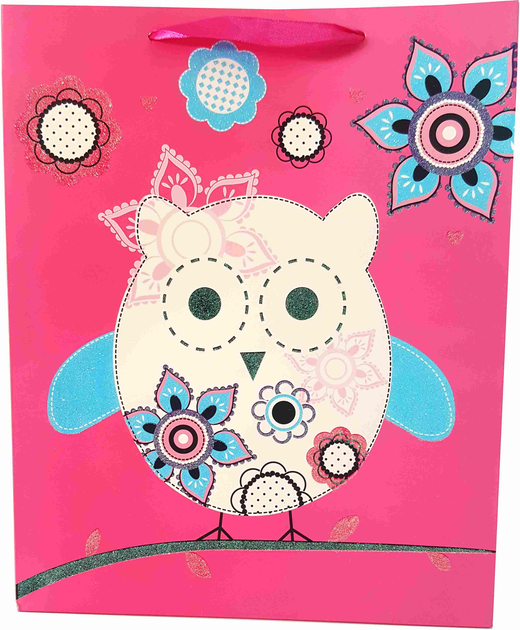 Zestaw torebek prezentowych Jupiter matowa z brokatem 32 x 26 x 5 cm 12 szt (5907489003483) - obraz 2