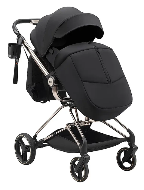 Коляска 2 в 1 Bair Moon Gold Edition MG-01 черный - изображение 5