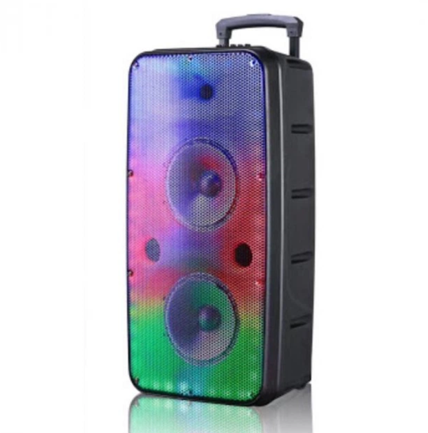 Акустична система KIMISO QS-213, портативна, потужна, 2 низькочастотні динаміки 8", Bluetooth, до 7 годин роботи - Фото 5 Акустична система KIMISO QS-213, портативна, потужна, 2 низькочастотні динаміки 8", Bluetooth, до 7 годин роботи - зображення 5