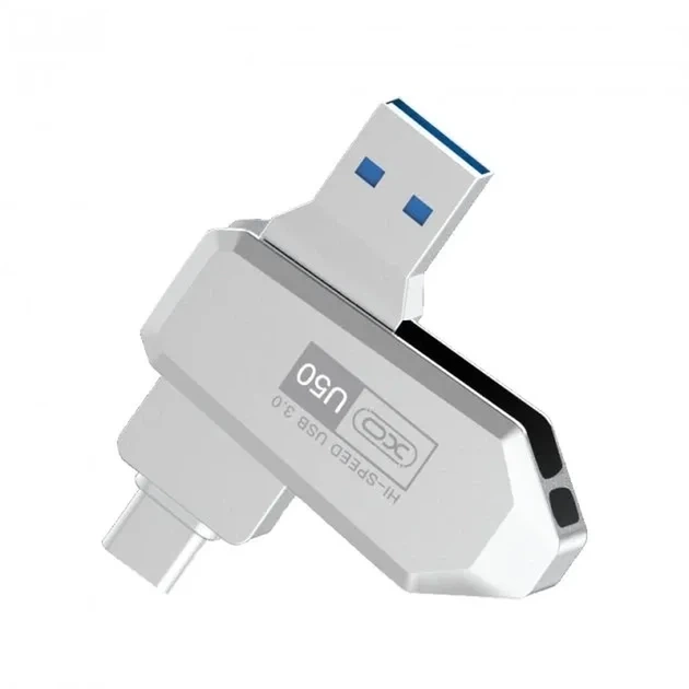 Флеш XO U50 USB 3.0+Type-C 256 GB - Фото 1 Флеш XO U50 USB 3.0+Type-C 256 GB - изображение 1