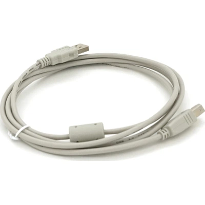 Кабель для принтера USB 2.0 AM/BM 1.8m ferrite white Voltronic (YT-AM/BM-1.8W) - изображение 2