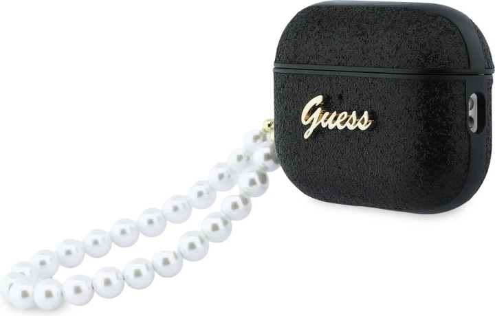 Чохол Guess Glitter Pearl Strap для Apple AirPods Pro 3 Black (GUAP3GLGPSK) - зображення 2