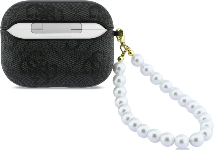 Чохол Guess 4G Pearl Strap для Apple AirPods Pro 3 Black (GUAP3P4E4PSK) - зображення 3