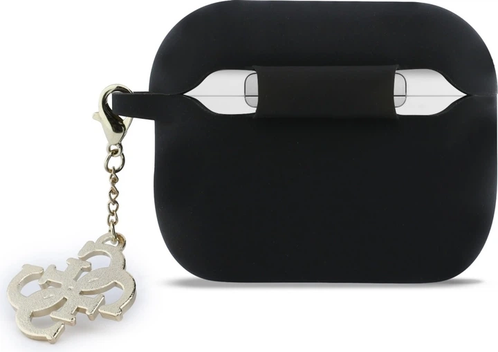 Чохол Guess Silicone 4G Charm для Apple AirPods Pro 3 Black (GUAP3LECG4K) - зображення 3