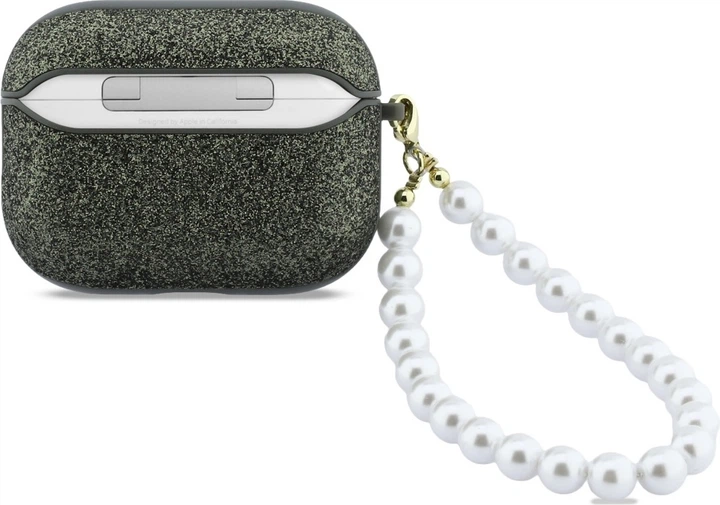 Чохол Guess Glitter Pearl Strap для Apple AirPods Pro 3 Khaki (GUAP3GLGPSA) - зображення 3