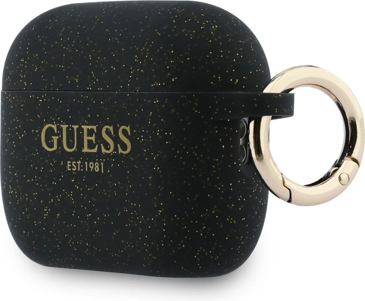 Чохол Guess Silicone Glitter Ring для Apple AirPods Pro 3 Black (GUAP3SGGEK) - зображення 2