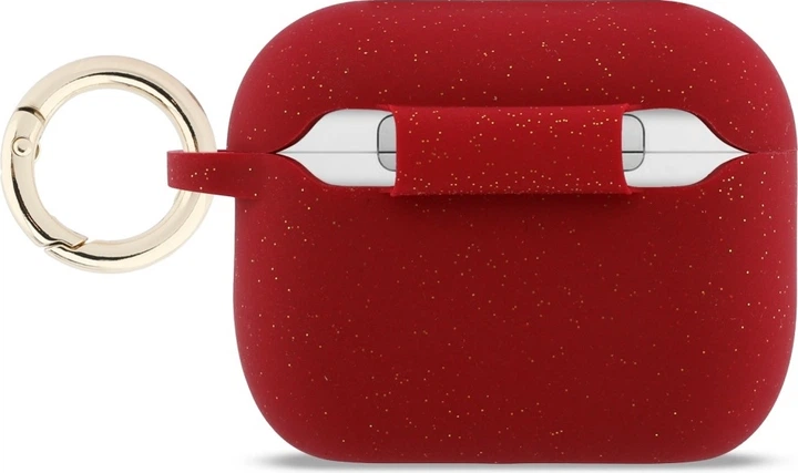 Чохол Guess Silicone Glitter Ring для Apple AirPods Pro 3 Fuchsia (GUAP3SGGEF) - зображення 3