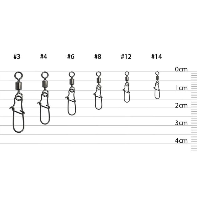 Вертлюжок с застежкой Select Basic Swivel Snap #4 (8 шт/уп) - Фото 3 Вертлюжок с застежкой Select Basic Swivel Snap #4 (8 шт/уп) - изображение 3