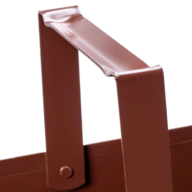 Stalowy pojemnik na węgiel i popiół Kadax Altikon Brązowy (5903699424940) - obraz 5