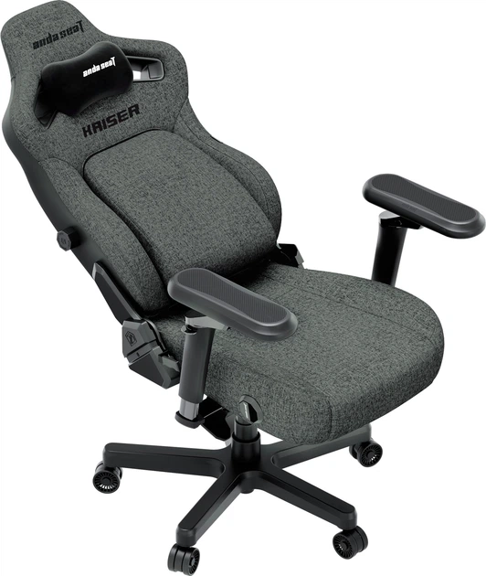 Fotel gamingowy Anda Seat Kaiser 4 V2 Size XL Dark Gray Fabric (AD12YDDC-XLL-20-GB-CF-03) - obraz 7