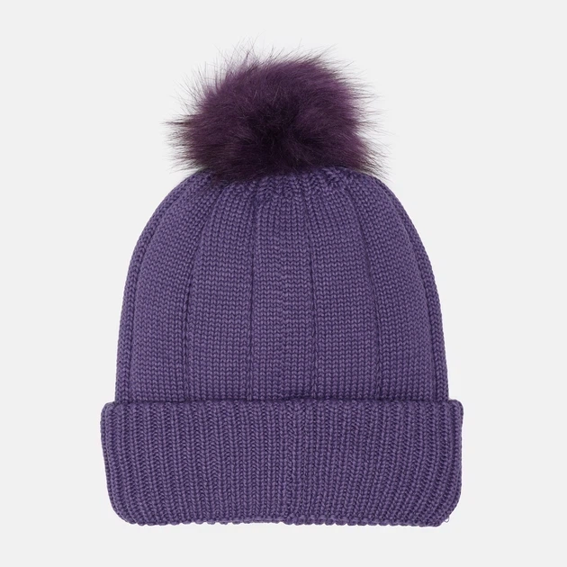 Жіноча в'язана зимова шапка Under Armour UA Around Town CGI Beanie One Size фіолетова - изображение 2