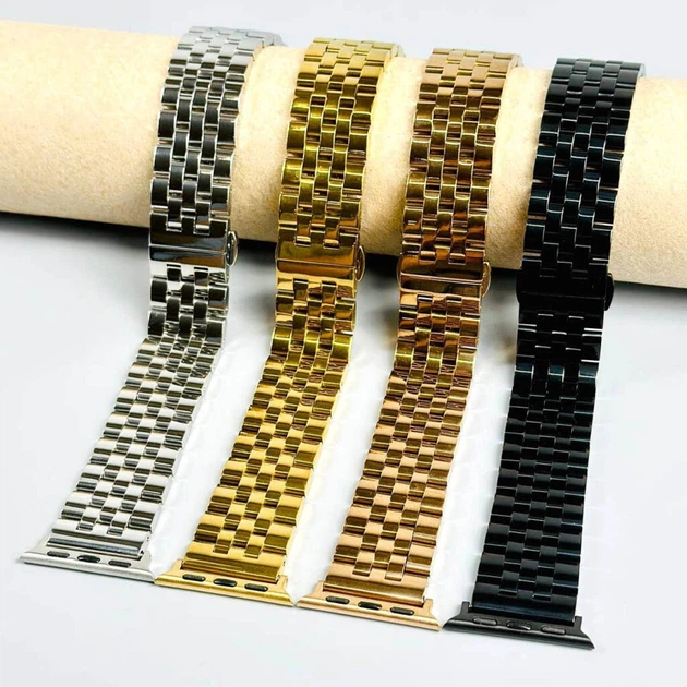 Ремінець Apple Watch 42 / Watch 44, Metal Watch Design 4, Бронзовий - 622699 - зображення 7