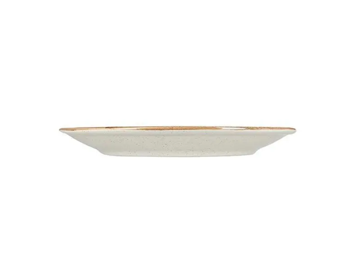 Тарелка мелкая круглая Beige фарфоровая Porland 180 мм 187618/B - изображение 2