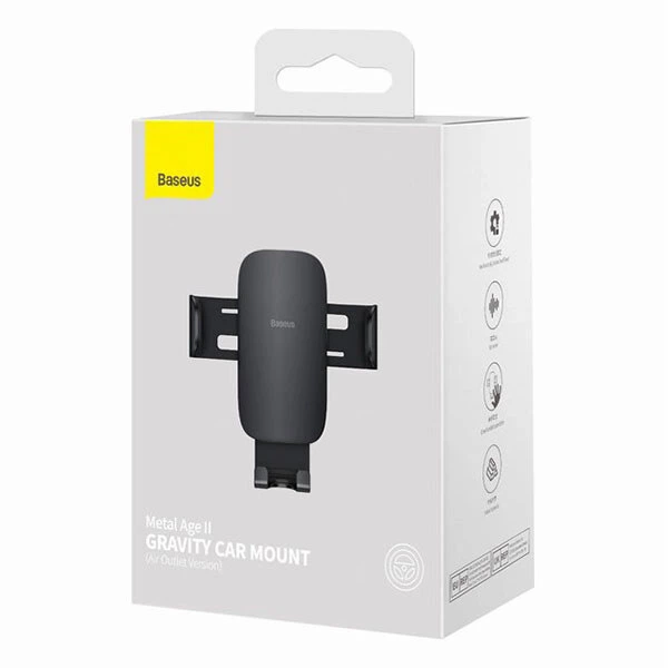 Держатель (Холдер) Baseus SUJS000001 Metal Age ll, Черный - 345077 - изображение 6