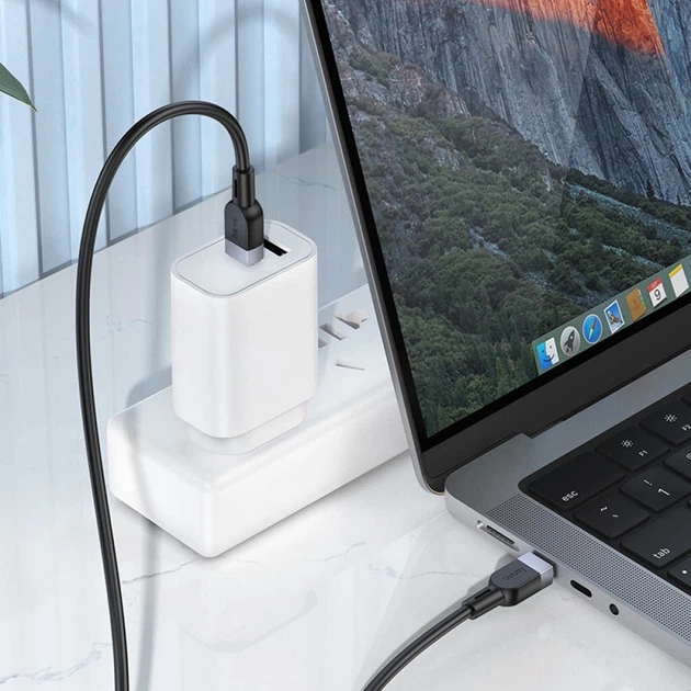 USB кабель Hoco X109 Energy, Type-C, 3.0 м., Черный - 573920 - изображение 6