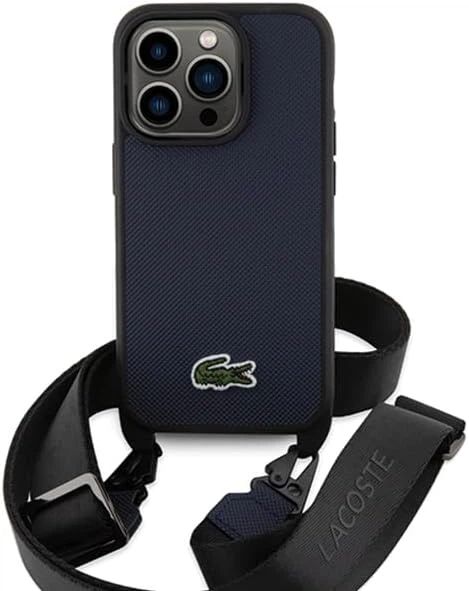 Etui Lacoste do iPhone 15 Pro Iconic Petit Pique Crossbody Navy (LCHCP15LSPVCV) - obraz 2