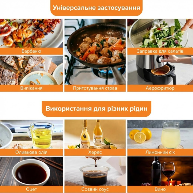Распылитель для масла и уксуса с мерными знаками спрей-дозатор из нержавеющей стали емкость для масла уксуса соусов серебристый 100 мл Kayfovo MS-5 - Фото 3 Распылитель для масла и уксуса с мерными знаками спрей-дозатор из нержавеющей стали емкость для масла уксуса соусов серебристый 100 мл Kayfovo MS-5 - изображение 3