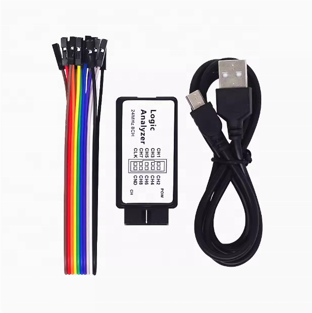 USB логічний аналізатор 24 МГц, 8-канальний, для MCU, ARM, PIC, тестування цифрових схем (IN-633212) - изображение 2