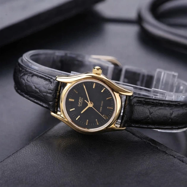 Жіночий годинник Casio LTP-1094Q-1A чорна класика - зображення 2