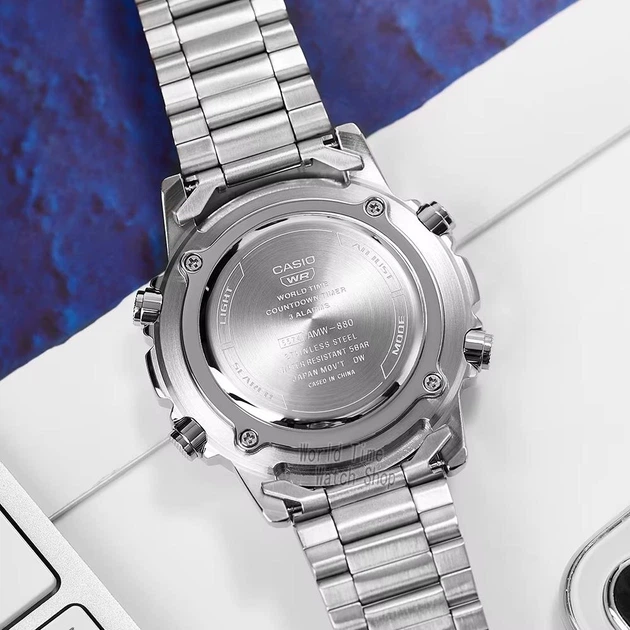 Чоловічий годинник Casio AMW-880D-3A комбінований - изображение 6