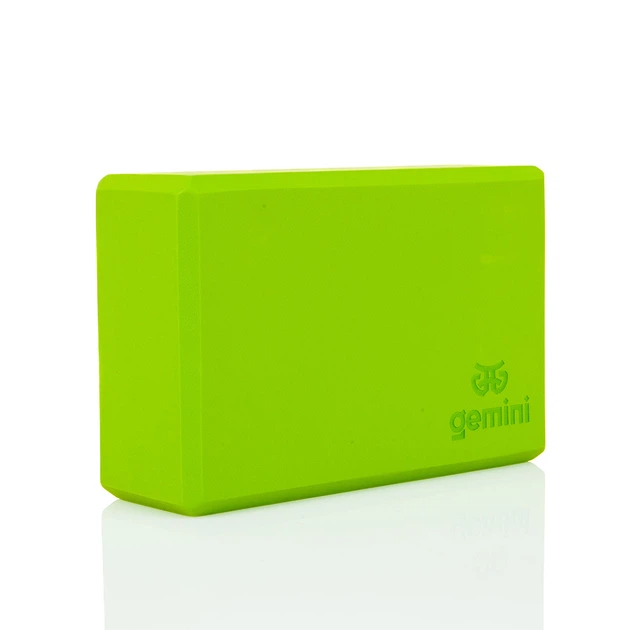 Блок для йоги Gemini Eva Pro 180грам 23х15х7,5см (Зелений) Green GBK-1012 - Фото 2 Блок для йоги Gemini Eva Pro 180грам 23х15х7,5см (Зелений) Green GBK-1012 - зображення 2