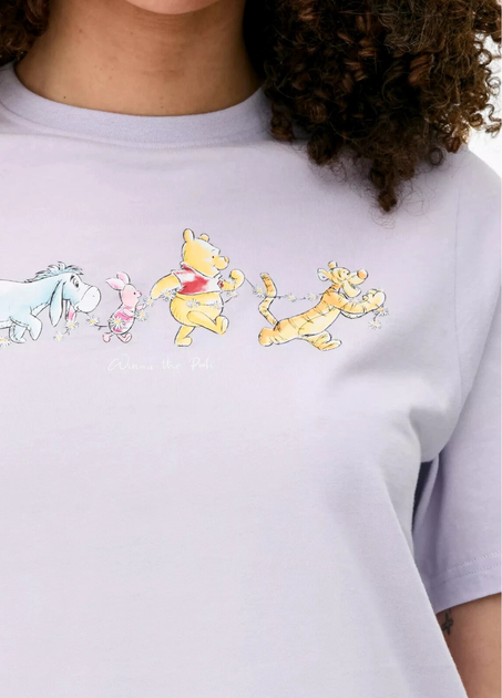 Жіноча піжама Primark Disney Winnie the Pooh XXS Бавовняна для дому та сну Ліловий (8857) - Фото 4 Жіноча піжама Primark Disney Winnie the Pooh XXS Бавовняна для дому та сну Ліловий (8857) - зображення 4