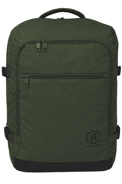 Рюкзак дорожный большой Live in style 40 л 54x35x20 см карман для ноутбука отделение для одежды трансформер Хаки - изображение 3