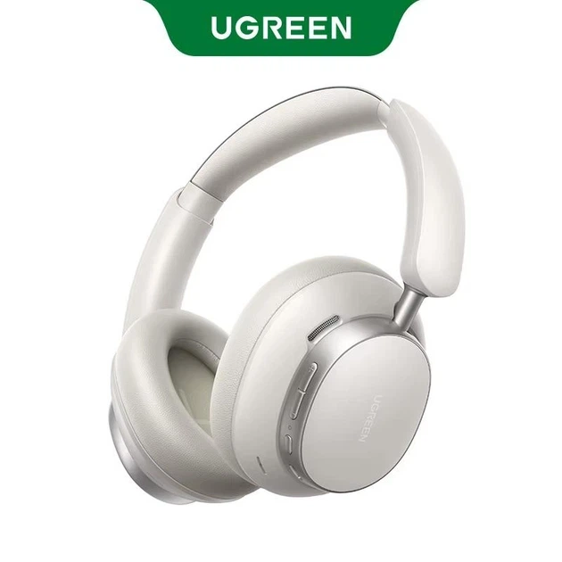 Бездротові навушники Ugreen Studio Pro (HP206) — Hi-Res Audio, LDAC, ANC 48 дБ, до 120 годин (White) - Фото 1 Бездротові навушники Ugreen Studio Pro (HP206) — Hi-Res Audio, LDAC, ANC 48 дБ, до 120 годин (White) - зображення 1