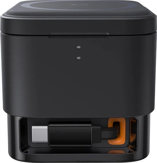 Беспроводное зарядное устройство 2 в 1 Baseus BS-W531 MagSafe / Qi USB-C 20 Вт Black (6932172647308) - изображение 4