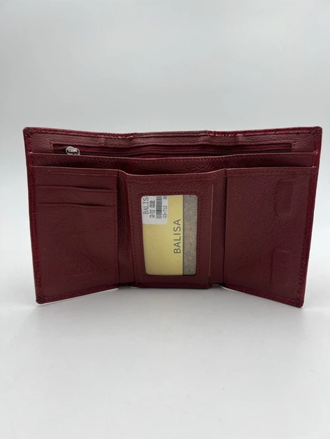 Кошелек женский кожаный Balisa 712 красный (red) лакированный - Фото 2 Кошелек женский кожаный Balisa 712 красный (red) лакированный - изображение 2
