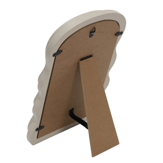 Дзеркало підвісне Home & Styling Collection 94696 декоративне в хвилястій рамі 18 x 26 см Бежеве (5902973451634) - зображення 3