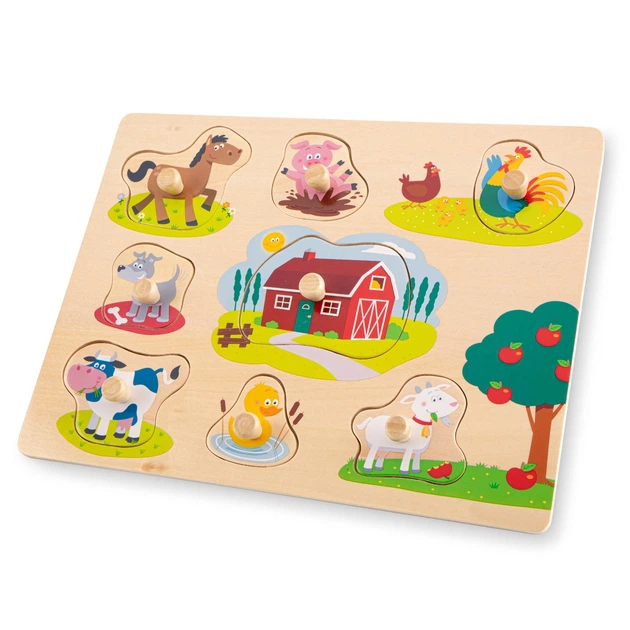 Пазл New Classic Toys Ферма 30x22,5x2 см - Фото 1 Пазл New Classic Toys Ферма 30x22,5x2 см - зображення 1